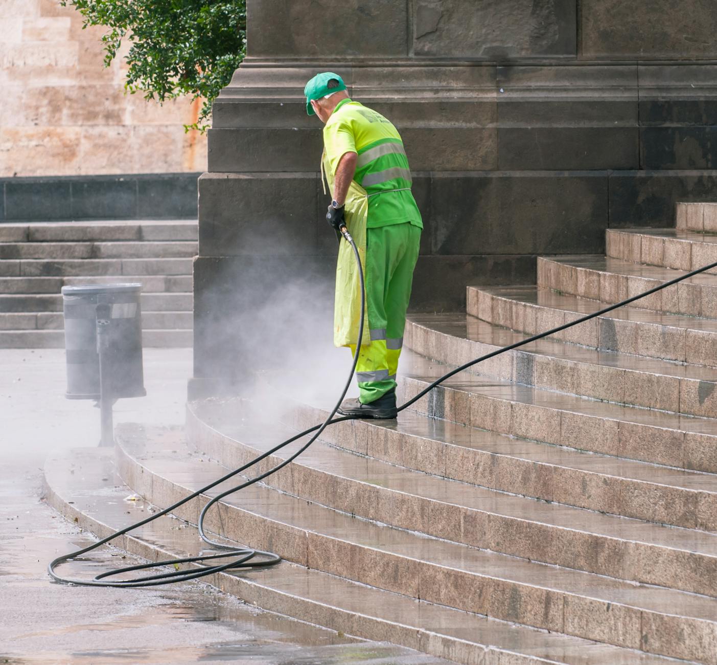 Commercial pressure washing in Houston